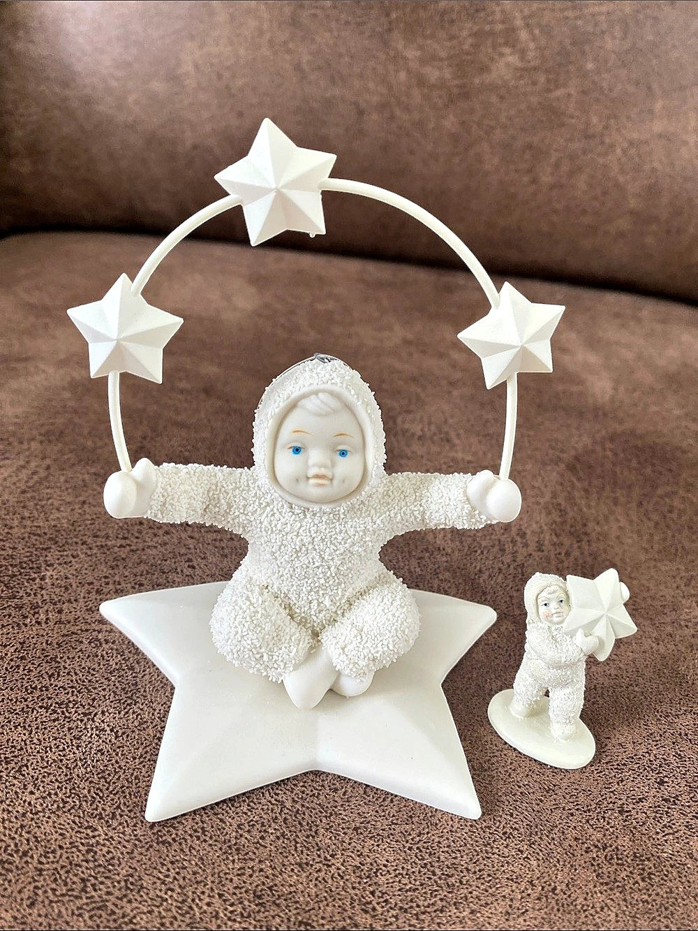 Department 56 Snowbabies “Look What I Can Do!” & “I Found the Biggest Star”